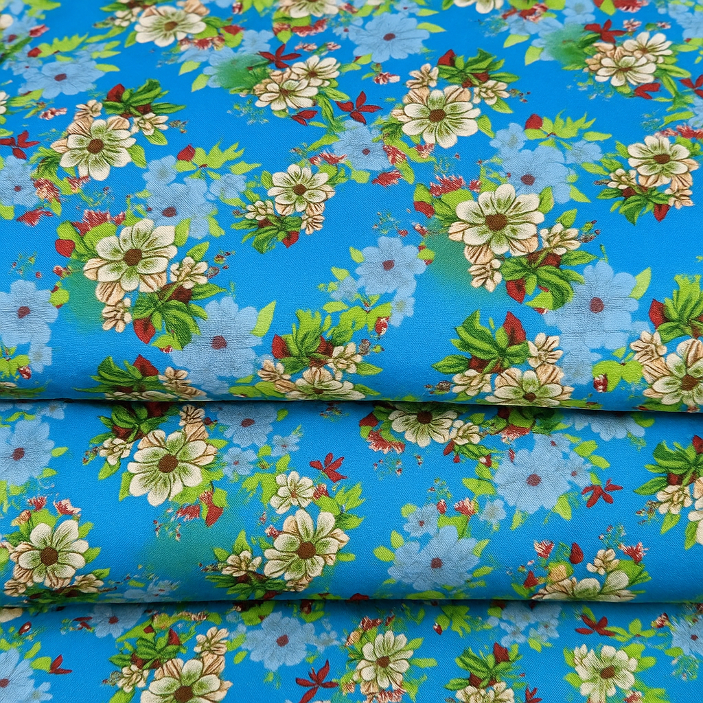 Digital Printed 2 piece Suit Unstitched polo cotton