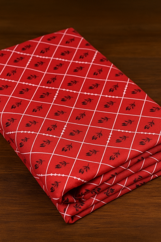 Digital Printed  2 piece Suit Unstitched polo cotton